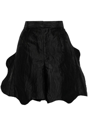 Toga wave-jacquard shorts - Black