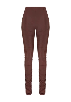 Manière De Voir ruched leggings - Brown