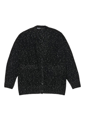 Bimba y Lola speckled V-neck cardigan - Black
