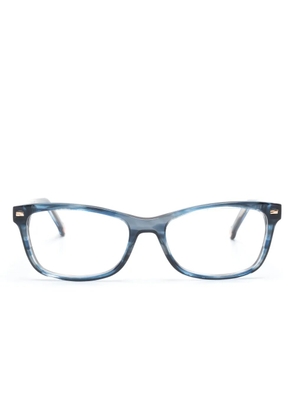 Carolina Herrera rectangle-frame clear-lenses glasses - Blue