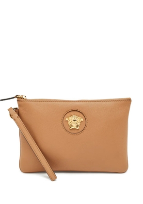 Versace Pre-Owned leather pouch - Brown