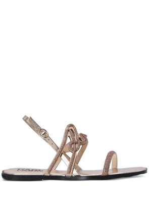 Karl Lagerfeld Olympia crystal-embellished sandals - Gold
