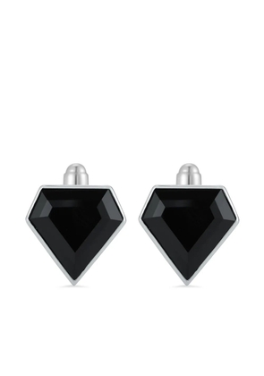 Mateo sterling silver Pentagon onyx cufflinks