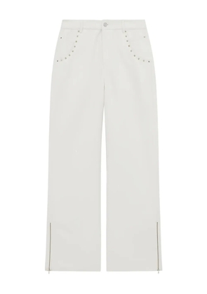 IRO studded zip trousers - White