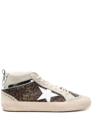 Golden Goose Mid Star high-top sneakers - Brown