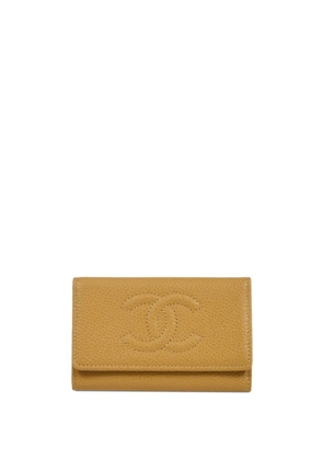 CHANEL Pre-Owned 2005 CC stitch key case - Neutrals