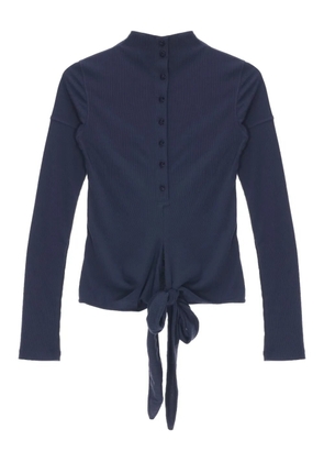 Low Classic button wrap t-shirt - Blue