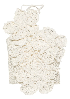 Cult Gaia Nazanin crochet-knit top - Neutrals