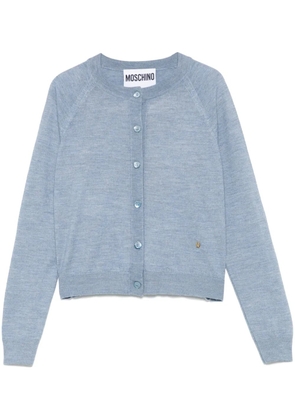 Moschino crew-neck cardigan - Blue