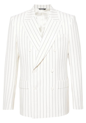 Dolce & Gabbana pinstriped double-breasted blazer - Neutrals