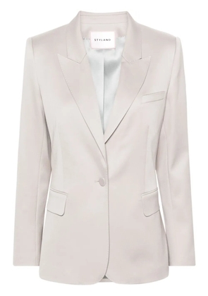 STYLAND gathered-sleeve blazer - Neutrals