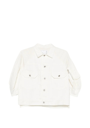 sacai flap pocket jacket - White