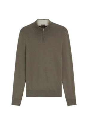 BOSS zip-up high-neck sweatshirt - Green