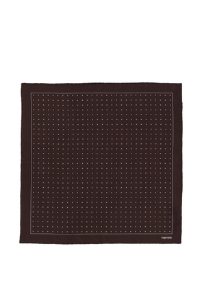 TOM FORD dotted border pocket square - Red