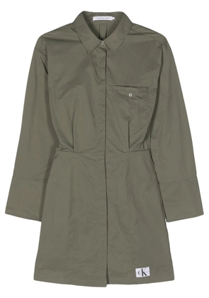 Calvin Klein Jeans long-sleeve shirt dress - Green