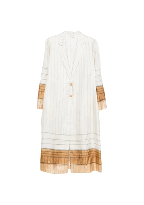 Alysi striped buttoned jacket - Neutrals
