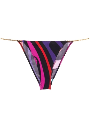 PUCCI Marmo-print bikini bottoms - Purple