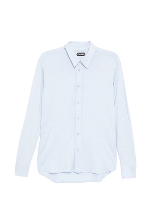 TOM FORD classic collar long-sleeve shirt - Blue