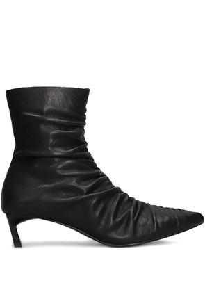 Bibi Lou ruched pointed boots - Black