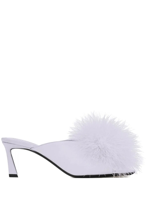 Saint Laurent 60mm silk sandals - Grey