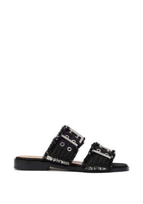 GANNI buckled sandals - Black