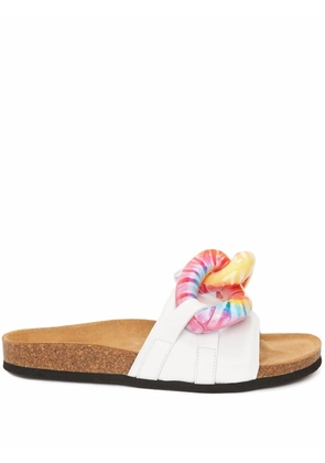 JW Anderson Chain slip-on slides - White