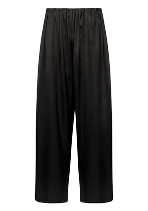 MM6 Maison Margiela pleated high-waist trousers - Black