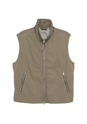 TOM FORD zipped vest - Green
