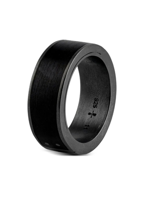 Parts of Four sterling silver Sistema ring - Black