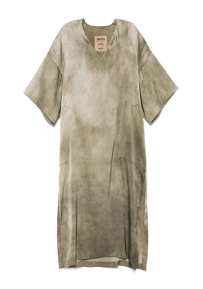 Uma Wang satin midi dress - Brown