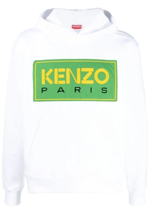 Kenzo logo-patch hoodie - White