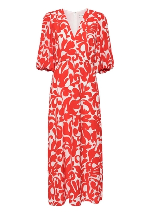 Rhode Ina printed midi dress - White