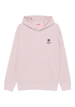 Kenzo logo-embroidered hoodie - Pink