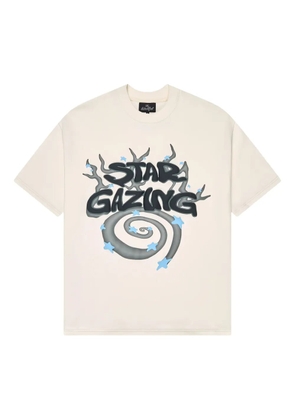 BROKEN PLANET Star Gazing puff-print T-shirt - Neutrals