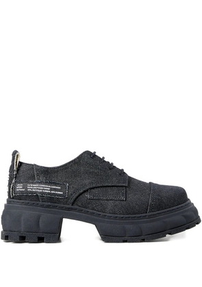 Virón Alter recycled-denim shoes - Black