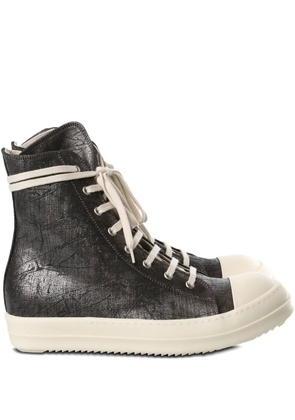 Rick Owens DRKSHDW metallic-effect lace-up sneakers - Brown