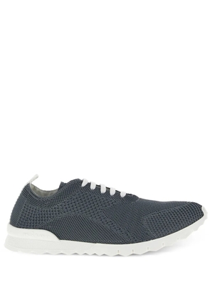 Kiton lace-up knitted sneakers - Grey
