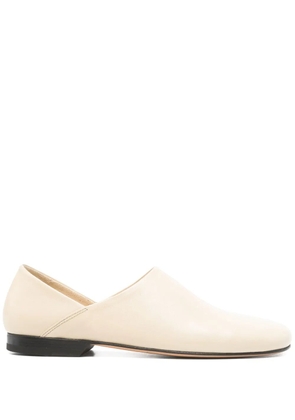LEMAIRE leather slippers - Neutrals