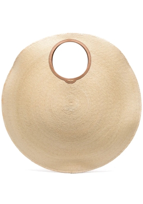 Cult Gaia Amun raffia shoulder bag - Neutrals