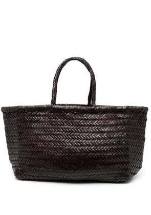 DRAGON DIFFUSION Triple Jump interwoven-design tote bag - Brown
