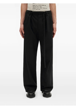 Ann Demeulemeester pleated-front trousers - Black