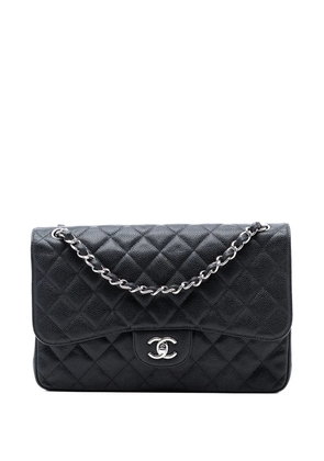 CHANEL Pre-Owned 2012 Jumbo Classic Caviar Double Flap shoulder bag - Black