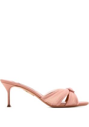 Aquazzura 65mm knot-detail sandals - Pink