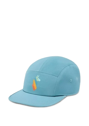 COTOPAXI llama-stripe five-panel basebal cap - Blue
