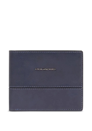 PIQUADRO logo-plaque wallet - Blue