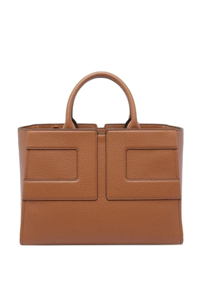 Elisabetta Franchi logo-detail handbag - Brown