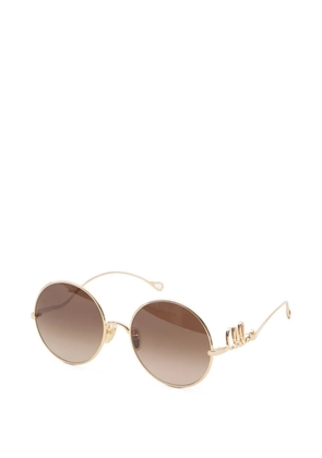 Chloé Iconic round-frame sunglasses - Gold
