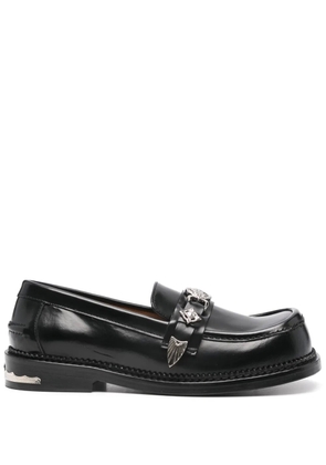 Toga Pulla metallic-detail loafers - Black