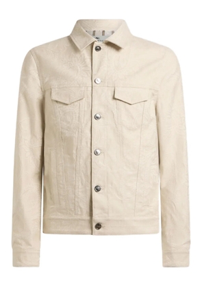 ETRO jacquard paisley denim jacket - Neutrals