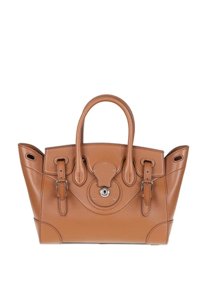 Polo Ralph Lauren 27 Ricky leather tote bag - Brown